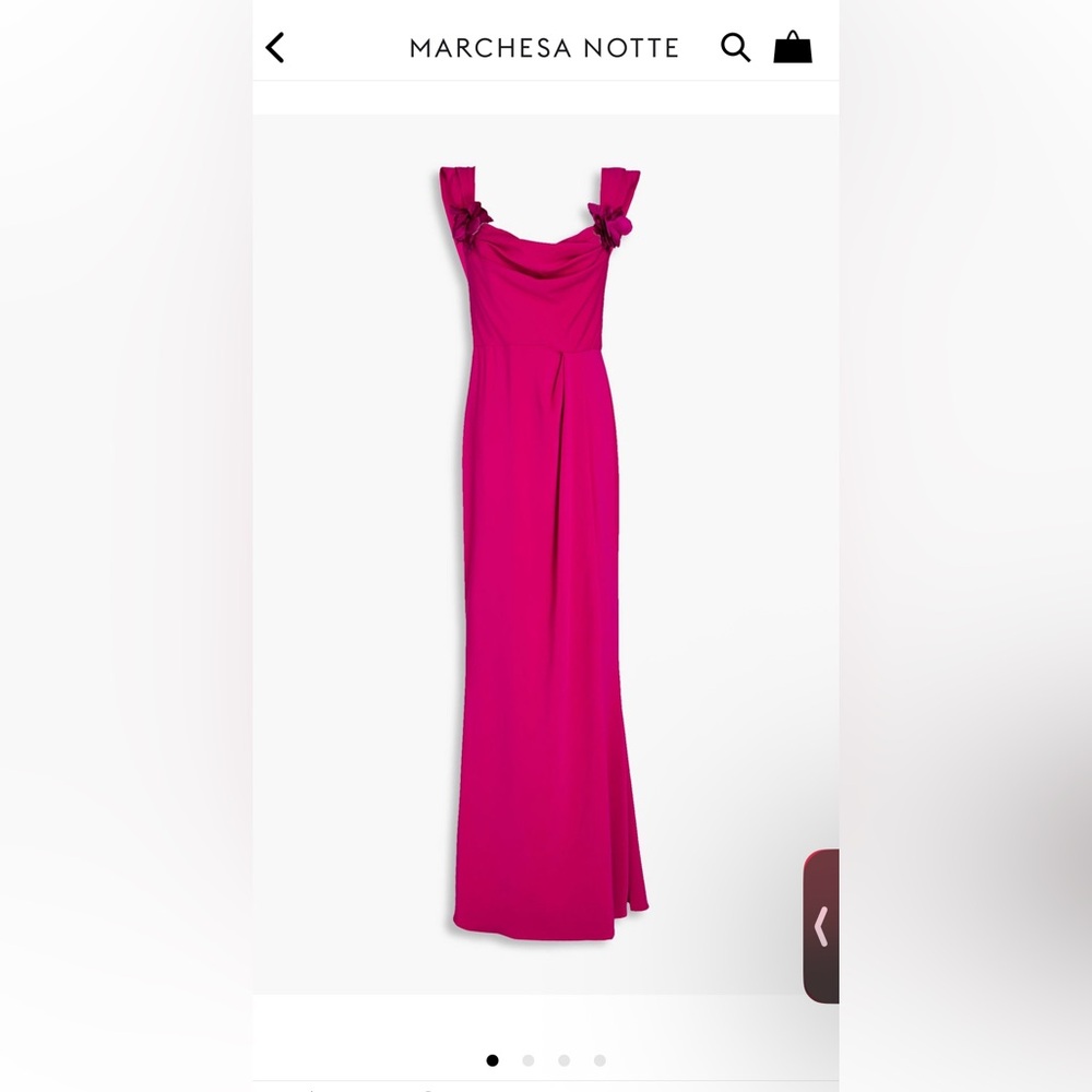 Marchesa Notte Pink Maxi Dress